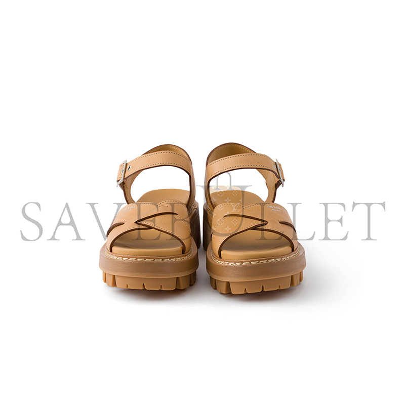 PRADA LEATHER SANDALS 1X498O